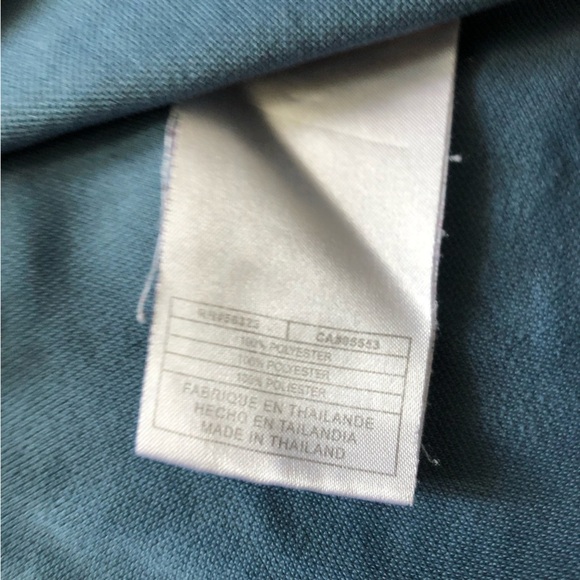 Nike Dri-Fit Logo Embroidered V Neck T Shirt in Grey Blue Size XS - Picture 10 of 11